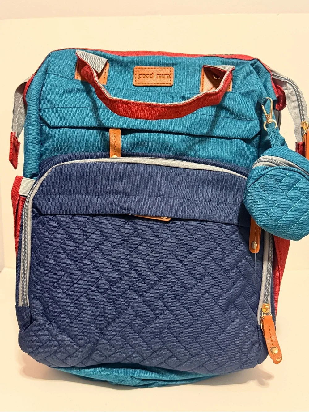 NWOT Jeryswet Good Mum Diaper Canvas Backpack